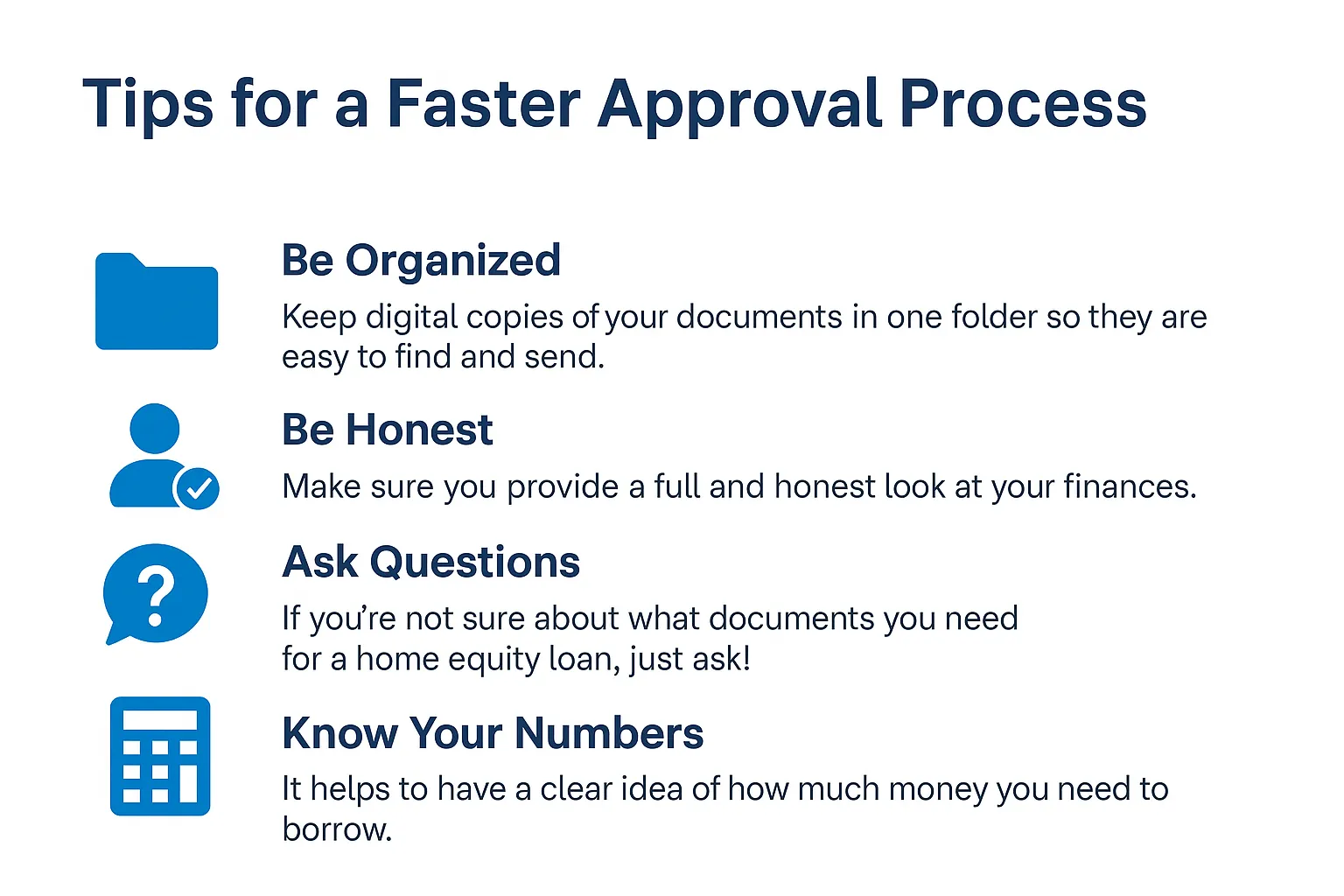 Tips for a faster approval process