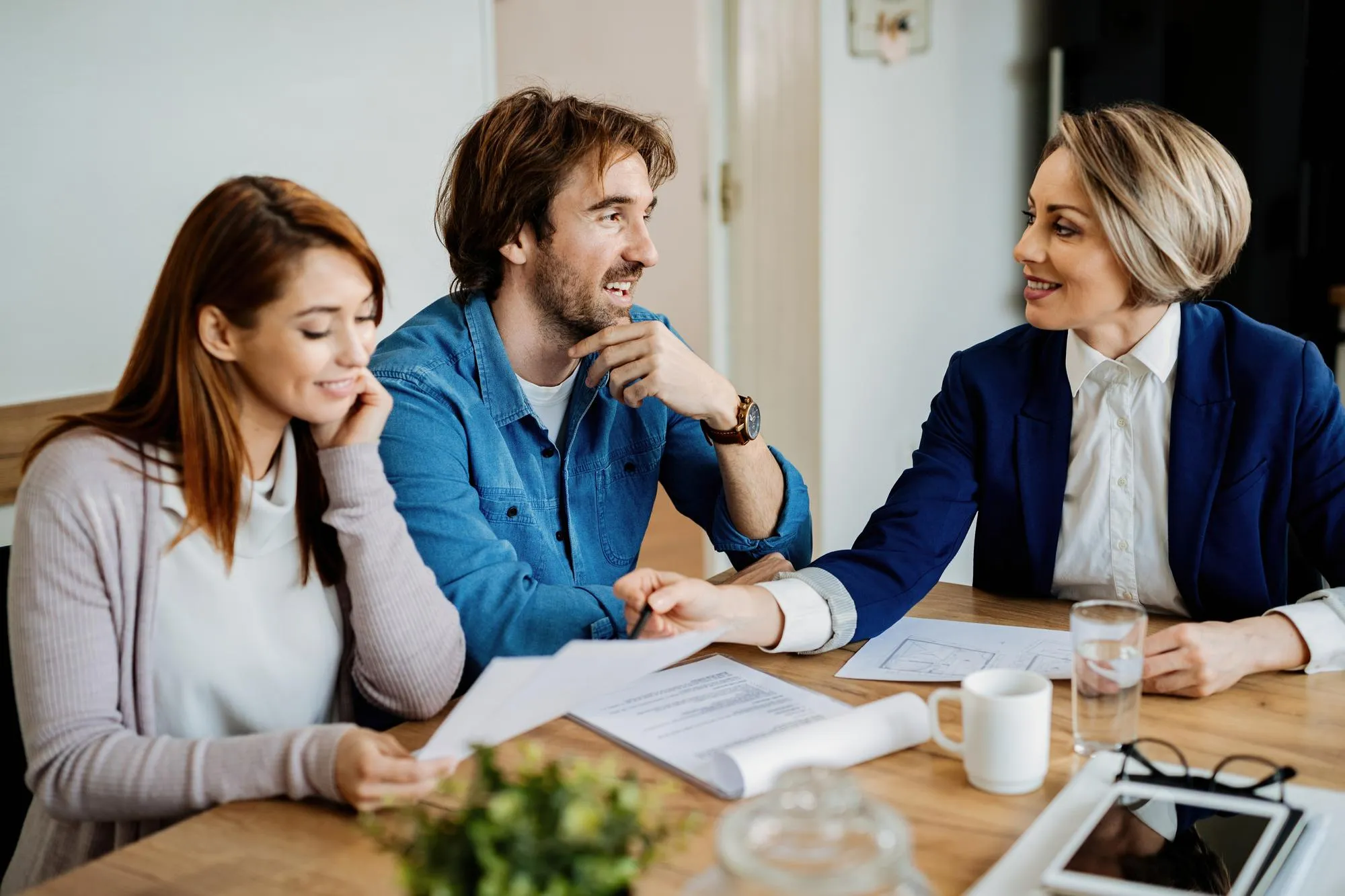 White Rock property owners discussing a private mortgage for a high-value home