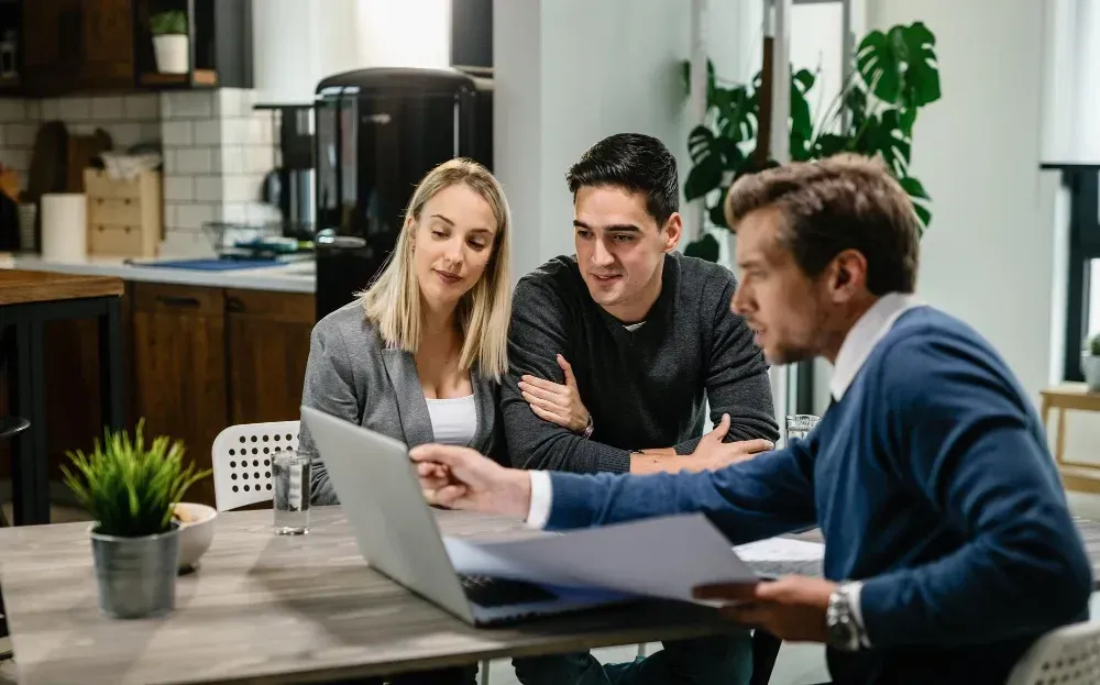 BC homeowners reviewing home equity financing with a mortgage professional