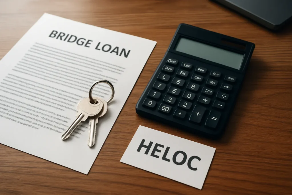 bridge loan vs heloc bc comparison